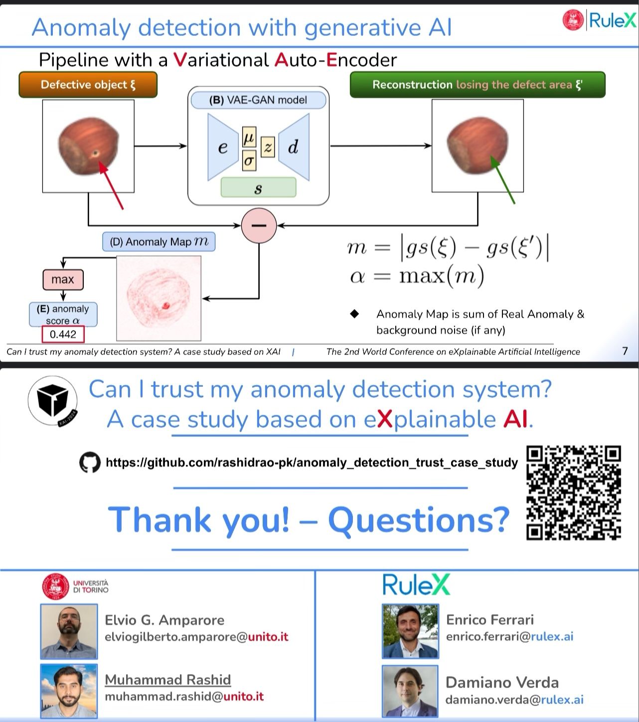 Explainable Anomaly Detection